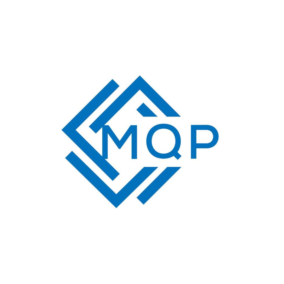 mqp Brief Logo Design auf Weiß Hintergrund. mqp kreativ Kreis Brief Logo Konzept. mqp Brief Design. vektor