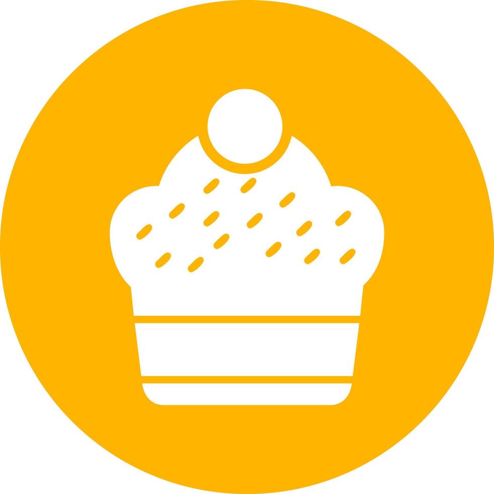 Cupcake-Vektor-Symbol vektor