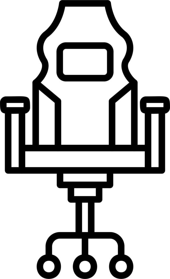 Gaming-Stuhl-Vektor-Symbol vektor