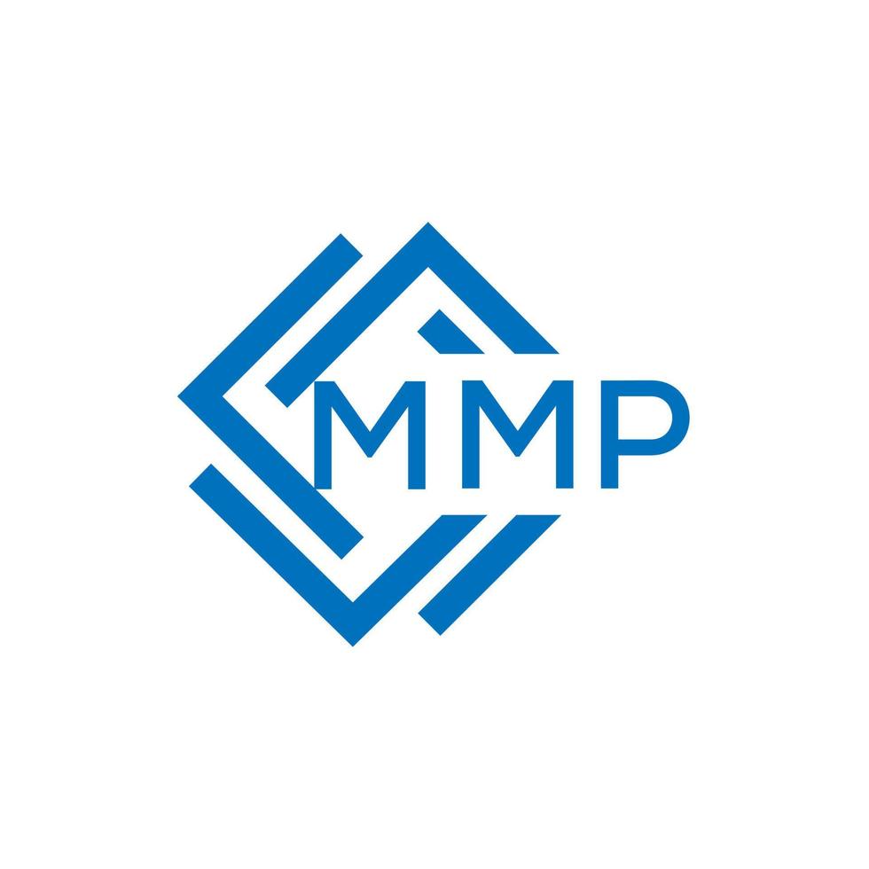 mmp Brief Logo Design auf Weiß Hintergrund. mmp kreativ Kreis Brief Logo Konzept. mmp Brief Design. vektor