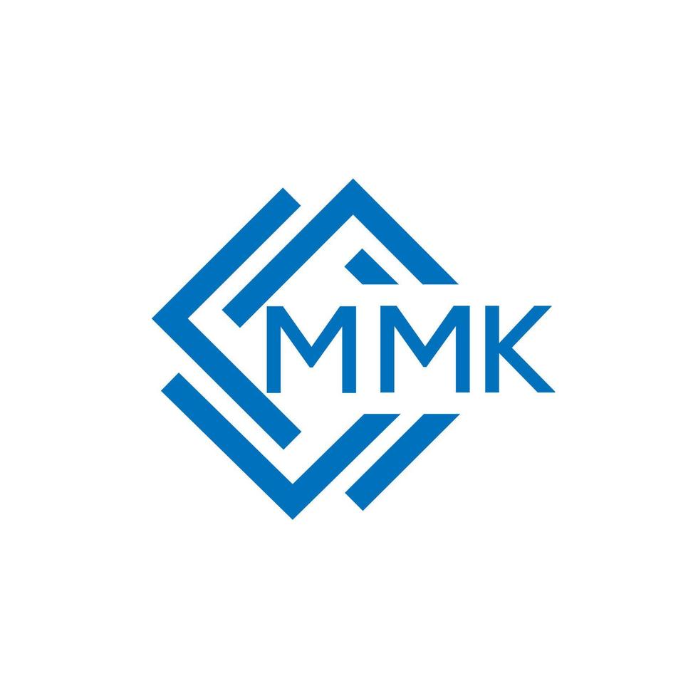 mmk Brief Logo Design auf Weiß Hintergrund. mmk kreativ Kreis Brief Logo Konzept. mmk Brief Design. vektor