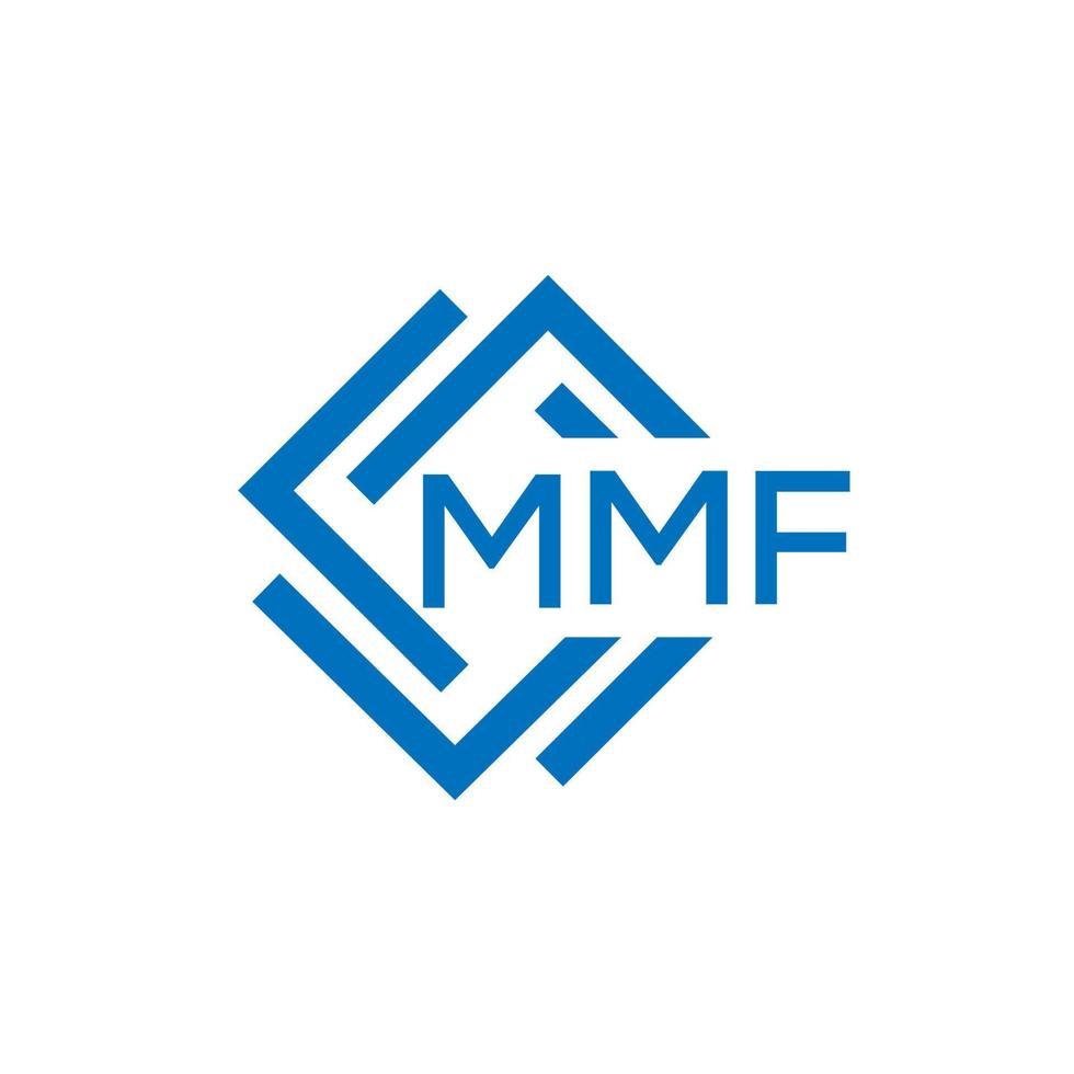mmf Brief Logo Design auf Weiß Hintergrund. mmf kreativ Kreis Brief Logo Konzept. mmf Brief Design. vektor