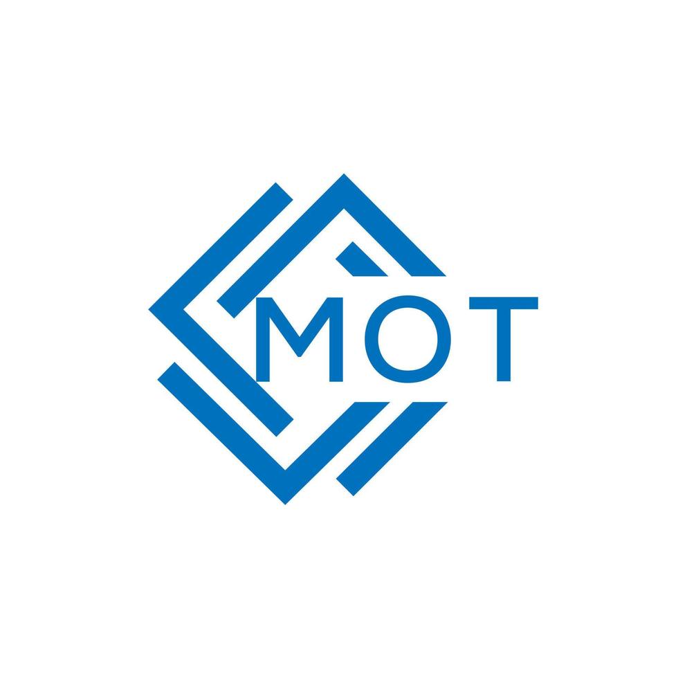 MOT brev logotyp design på vit bakgrund. MOT kreativ cirkel brev logotyp begrepp. MOT brev design. vektor