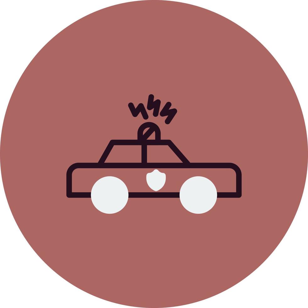 patrouillieren Auto Vektor Symbol