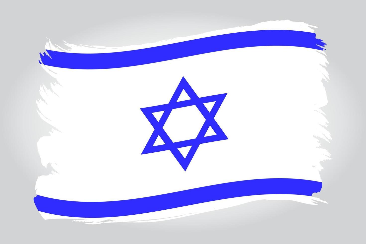 Israel Flagge Farbe Bürste Schläge. Israel Flagge Vektor Seite Symbol zum Ihre Netz Seite? ˅ Design. Vektor Illustration