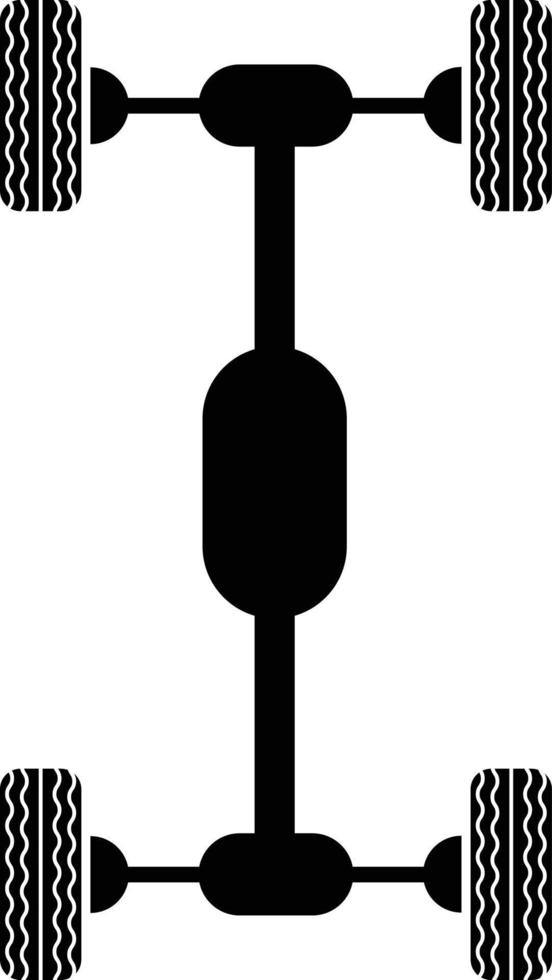 Rückseite Auto Achse Illustration Symbol vektor