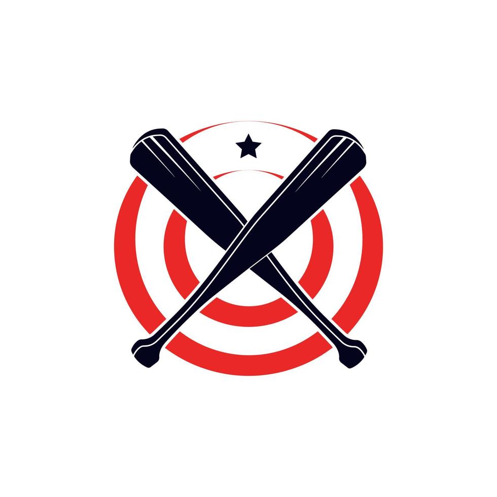 baseboll team logotyp bricka klistermärke emblem vektor