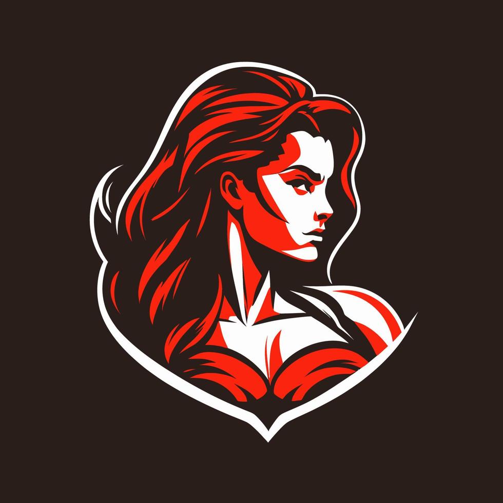 Frau Kopf Logo - - Frauen Haar und Gesicht Design Symbol Element - - Symbol zum Mutter - - Feminismus und Frauen Tag auf März 8 vektor
