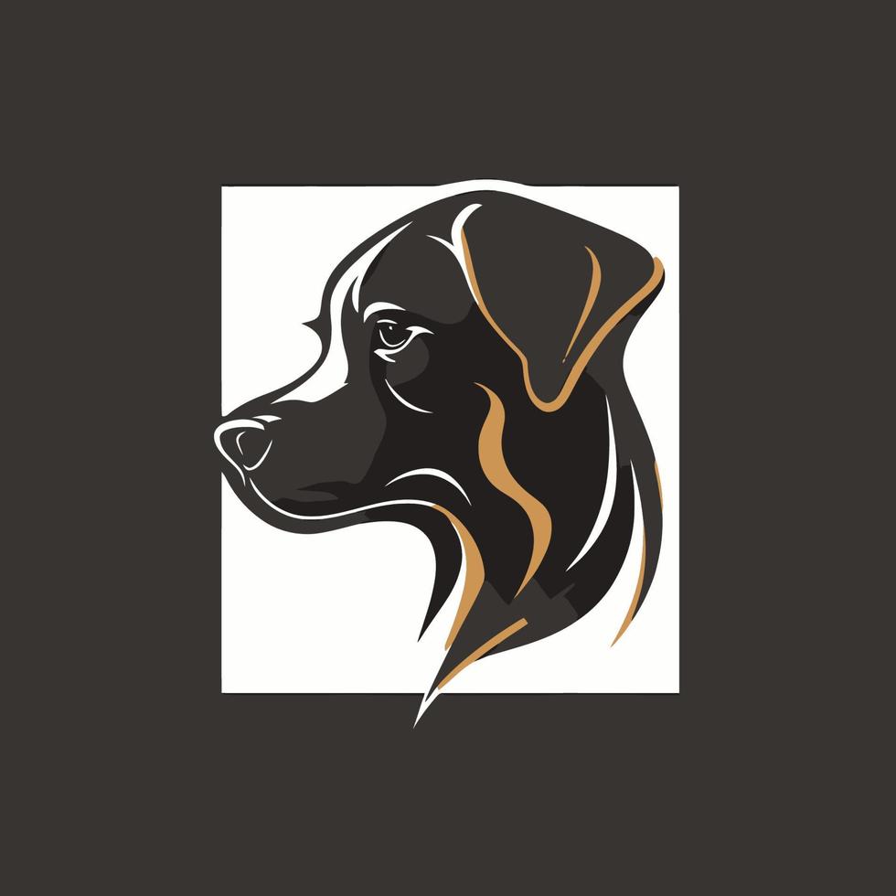 Hund Kopf Haustier Symbol - - Spielen Hund Logo elegant Element zum Marke - - abstrakt Symbol Symbole vektor