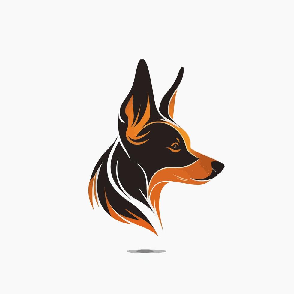 Hund Kopf Haustier Symbol - - Spielen Hund Logo elegant Element zum Marke - - abstrakt Symbol Symbole vektor