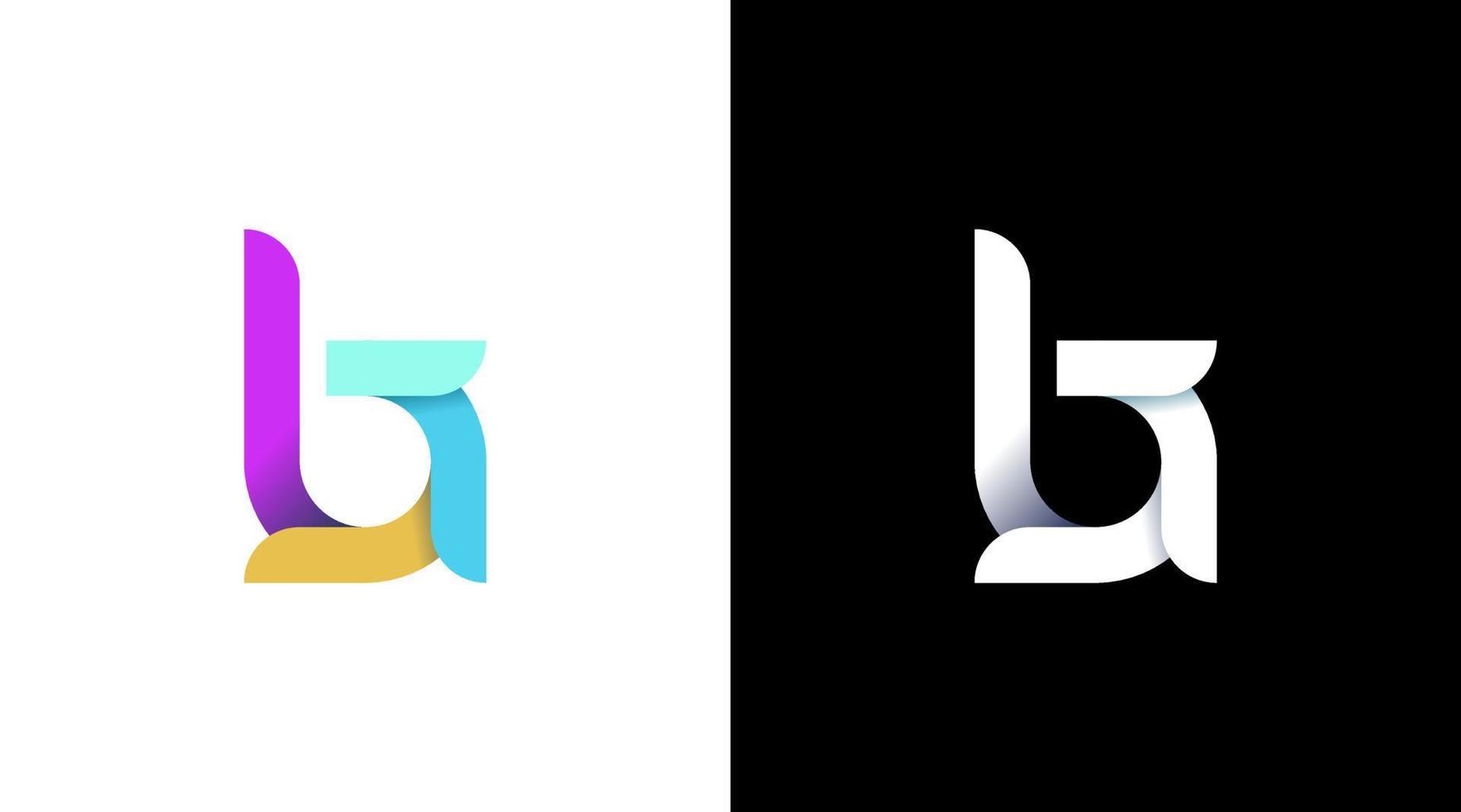 brev b logotyp vektor monogram första illustration ikon stil design mall