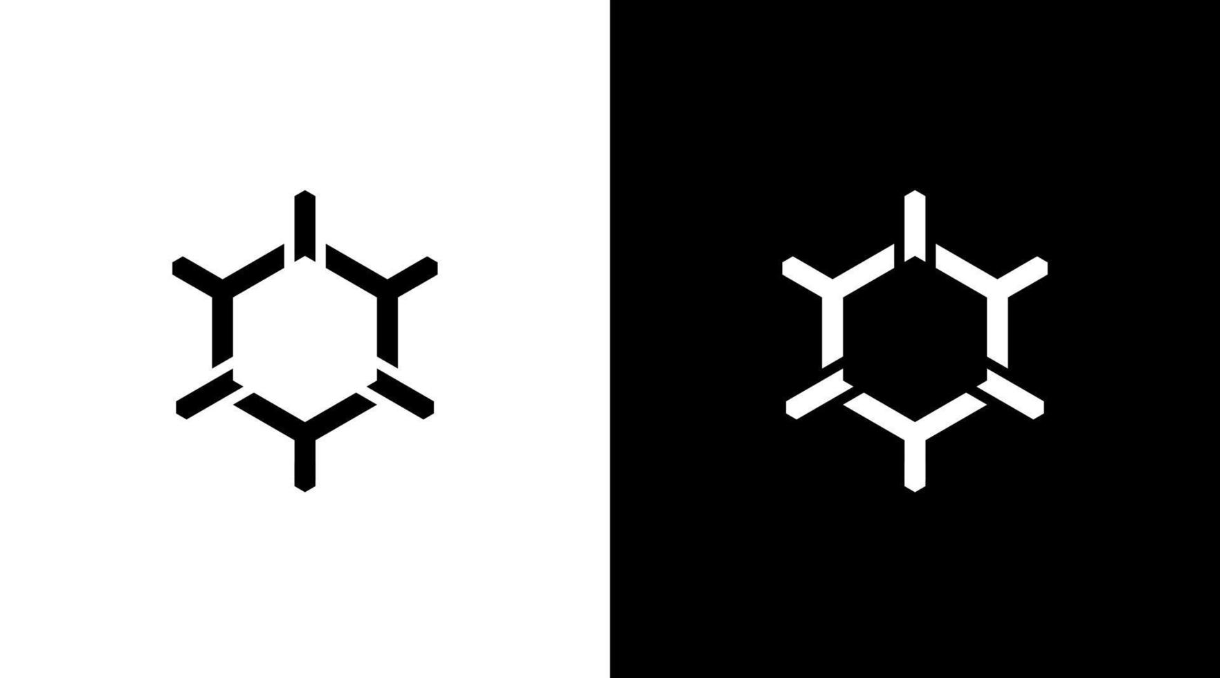 redskap med pil logotyp sexhörning geometrisk ikon illustration stil mönster mallar vektor