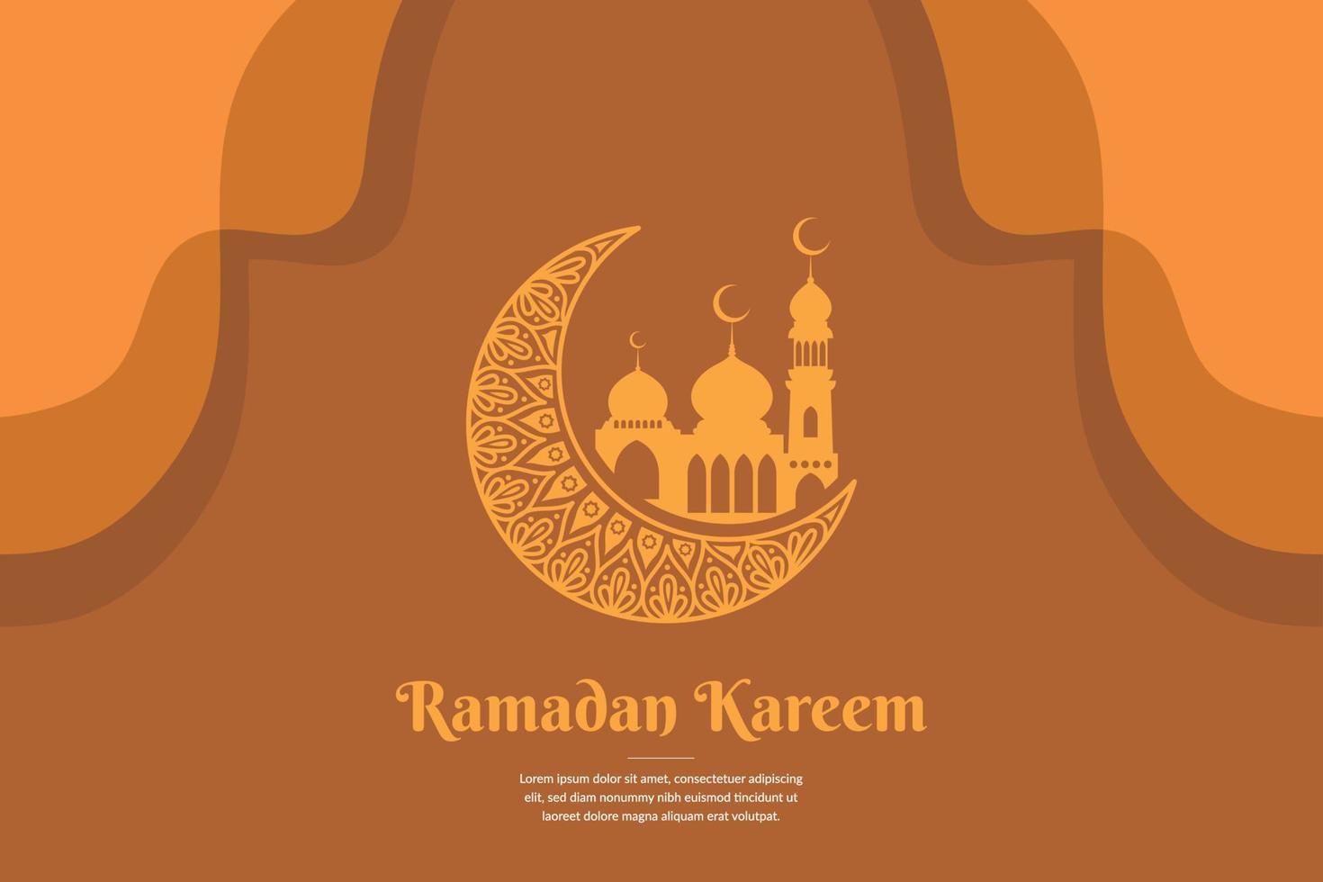 vektor illustration av en ramadan bakgrund, lämplig till vara Begagnade som en bakgrund för din företag design