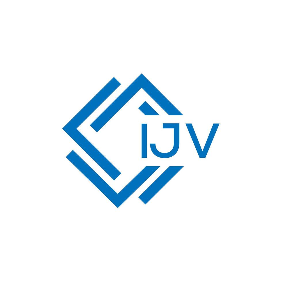 ijv brev logotyp design på vit bakgrund. ijv kreativ cirkel brev logotyp begrepp. ijv brev design. vektor