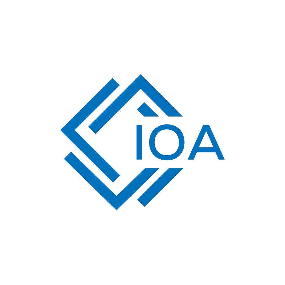 ioa brev logotyp design på vit bakgrund. ioa kreativ cirkel brev logotyp begrepp. ioa brev design. vektor