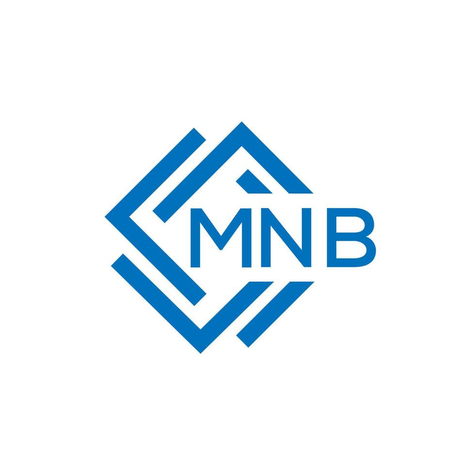 mnb Brief Logo Design auf Weiß Hintergrund. mnb kreativ Kreis Brief Logo Konzept. mnb Brief Design. vektor