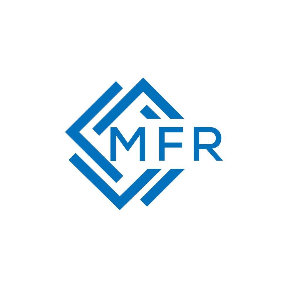 mfr brev logotyp design på vit bakgrund. mfr kreativ cirkel brev logotyp begrepp. mfr brev design. vektor