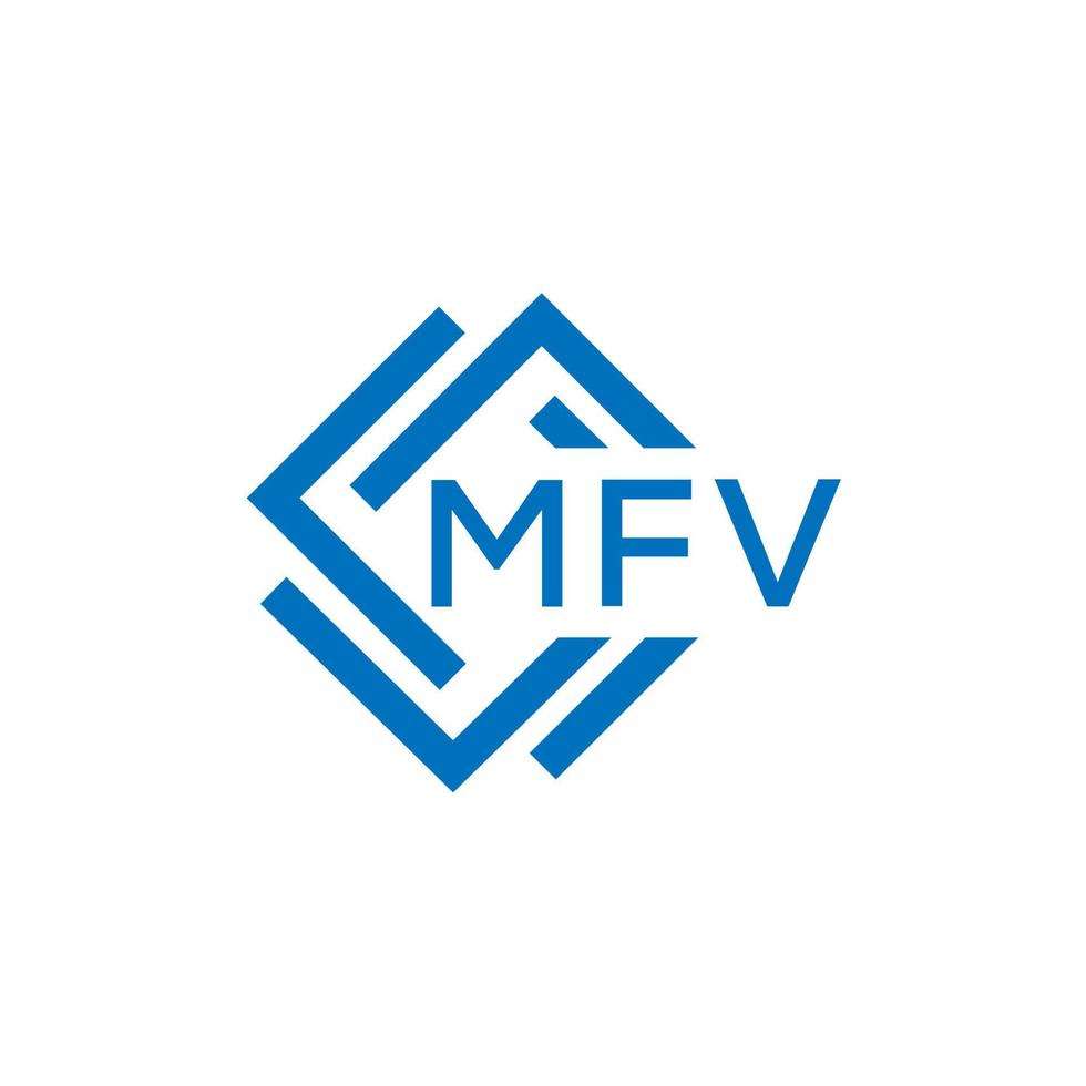 mfv brev logotyp design på vit bakgrund. mfv kreativ cirkel brev logotyp begrepp. mfv brev design. vektor