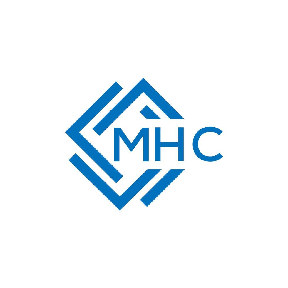 mhc brev logotyp design på vit bakgrund. mhc kreativ cirkel brev logotyp begrepp. mhc brev design. vektor