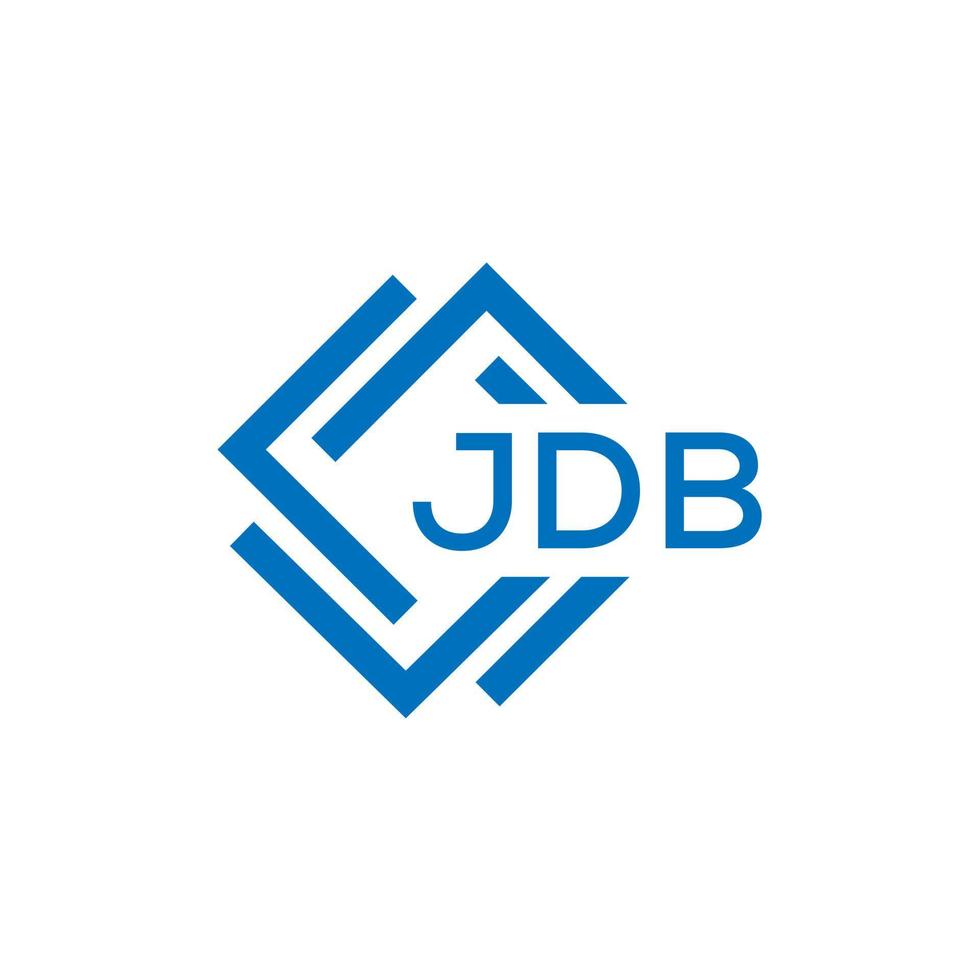 jdb brev logotyp design på vit bakgrund. jdb kreativ cirkel brev logotyp begrepp. jdb brev design. vektor