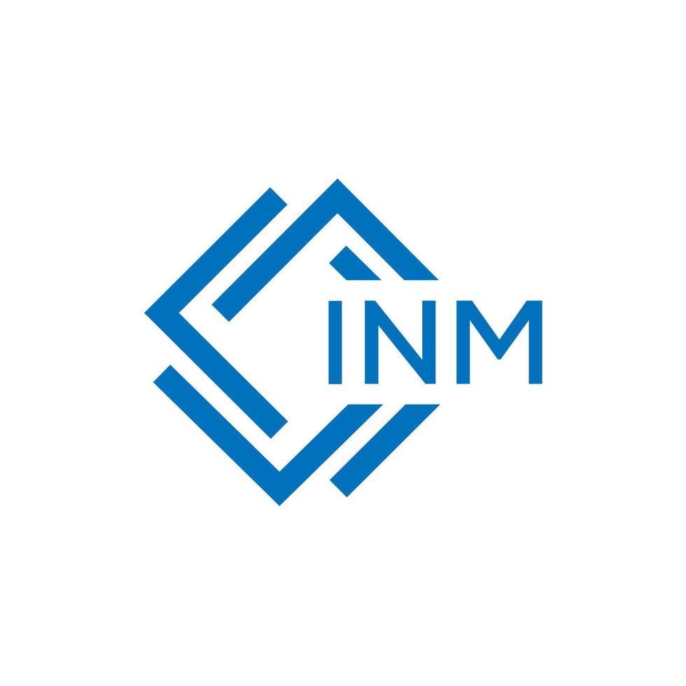 inm brev logotyp design på vit bakgrund. inm kreativ cirkel brev logotyp begrepp. inm brev design. vektor