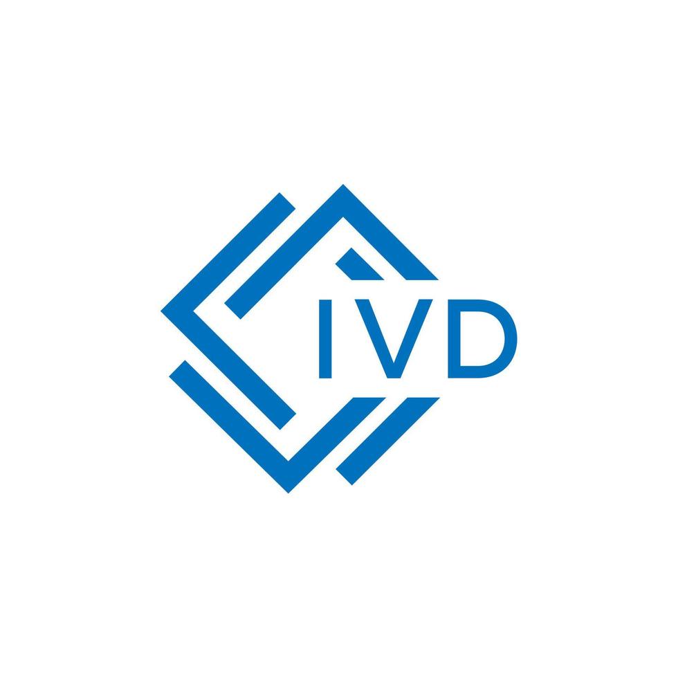 ivd Brief Logo Design auf Weiß Hintergrund. ivd kreativ Kreis Brief Logo Konzept. ivd Brief Design. vektor