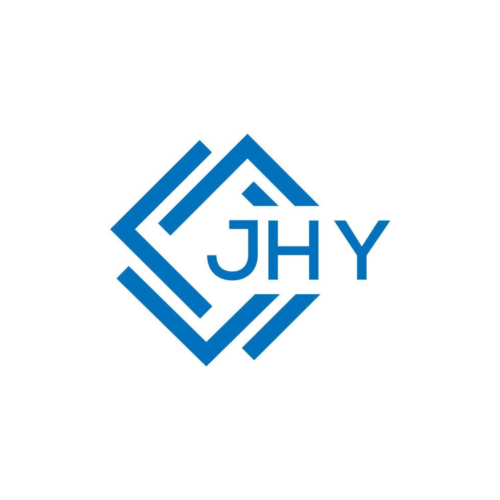 jhy Brief Logo Design auf Weiß Hintergrund. jhy kreativ Kreis Brief Logo Konzept. jhy Brief Design. vektor