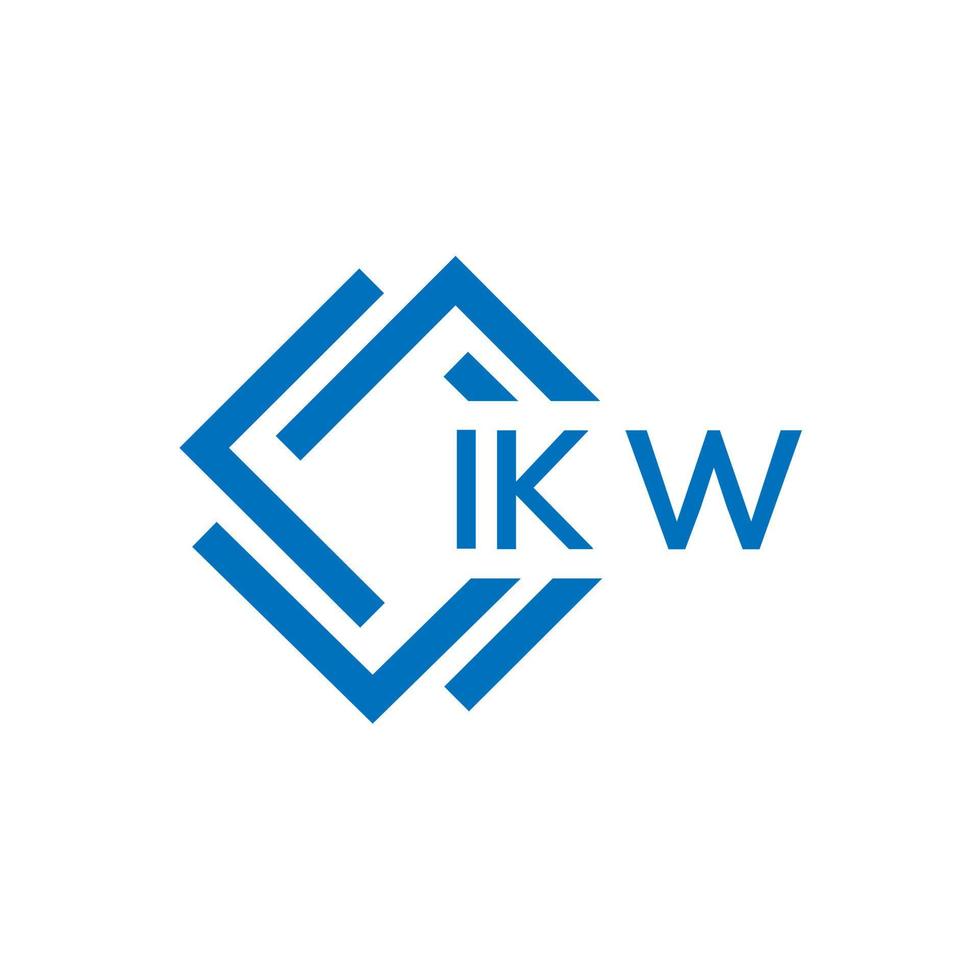 ikw brev logotyp design på vit bakgrund. ikw kreativ cirkel brev logotyp begrepp. ikw brev design. vektor