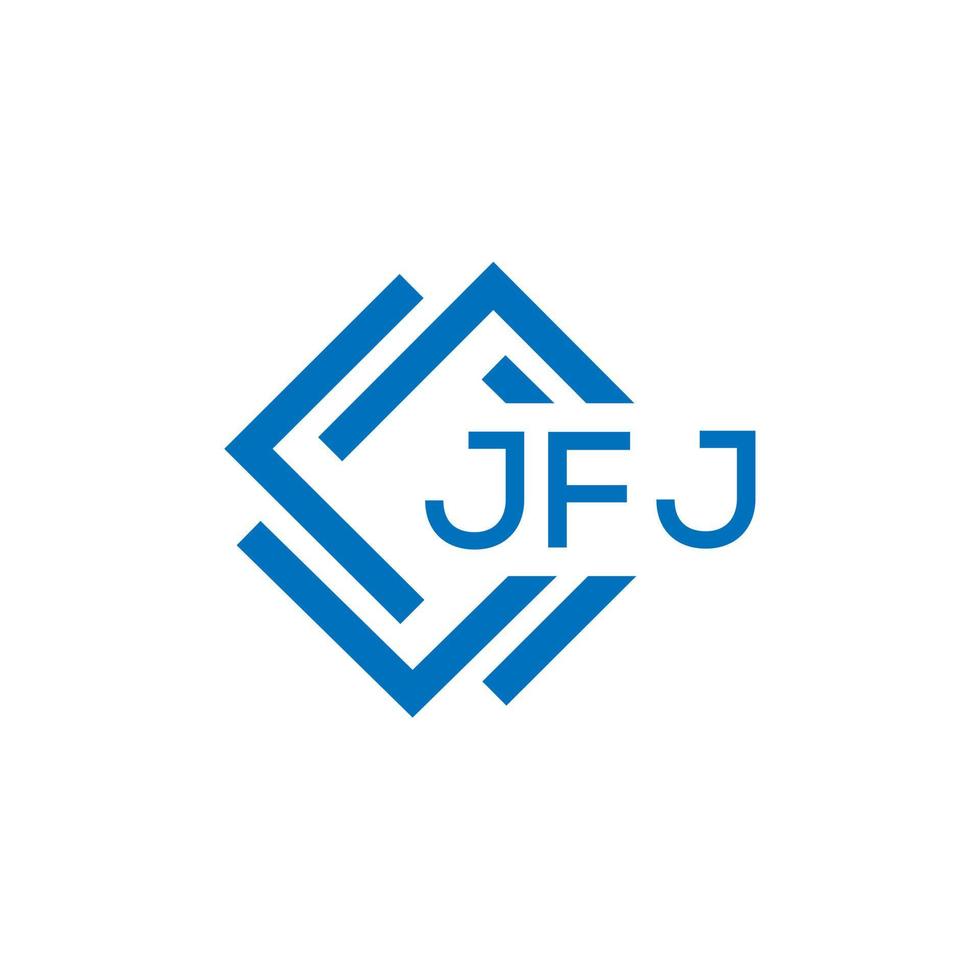 jfj Brief Logo Design auf Weiß Hintergrund. jfj kreativ Kreis Brief Logo Konzept. jfj Brief Design. vektor