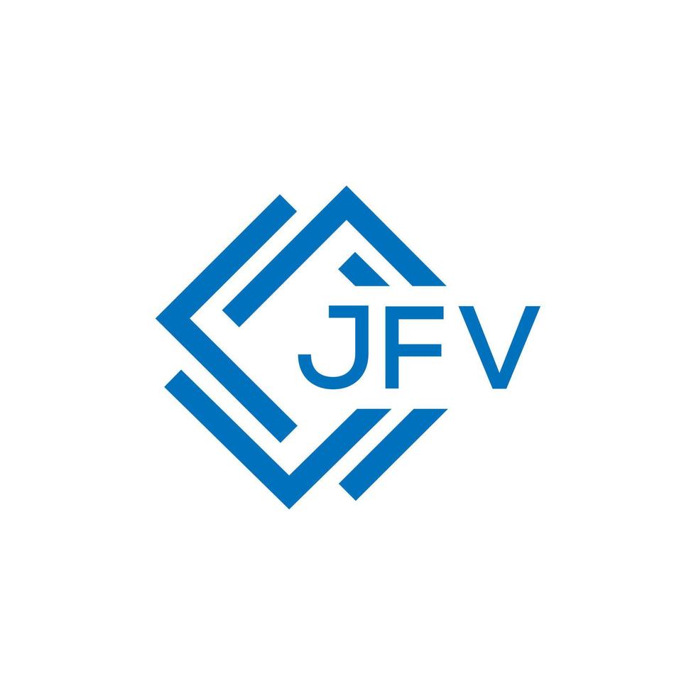 jfv brev logotyp design på vit bakgrund. jfv kreativ cirkel brev logotyp begrepp. jfv brev design. vektor