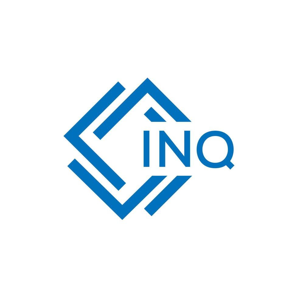 inq brev logotyp design på vit bakgrund. inq kreativ cirkel brev logotyp begrepp. inq brev design. vektor