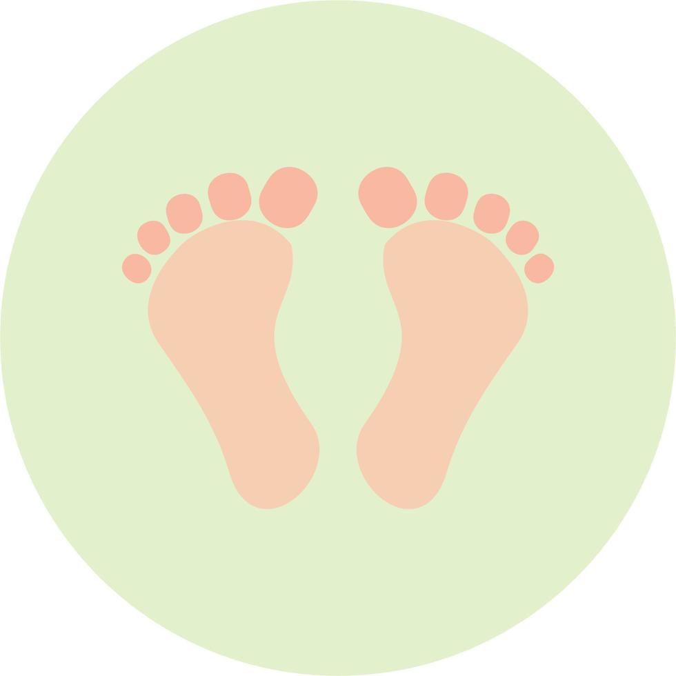 Digital Fußabdruck Vektor Symbol