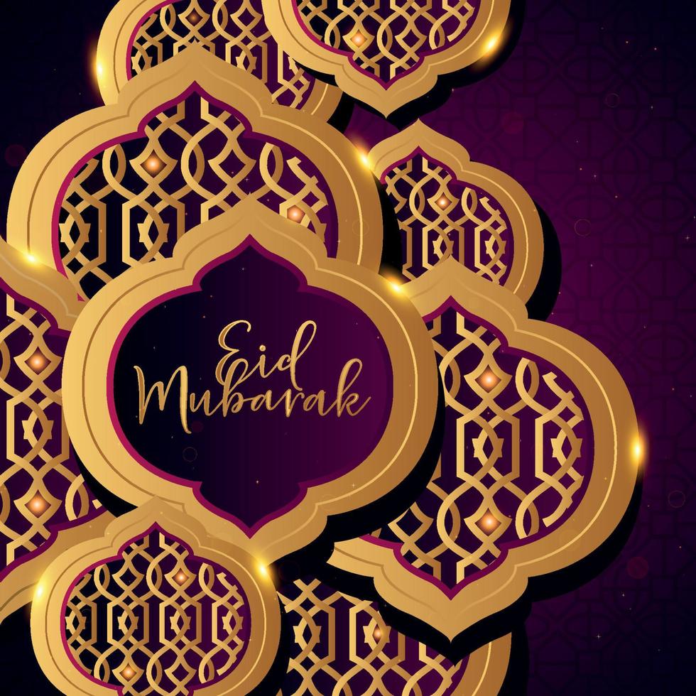 glücklich Muharram islamisch Neu Jahr mit Arabisch Muster Mond und Laterne auf Weiß Hintergrund kostenlos Vektor