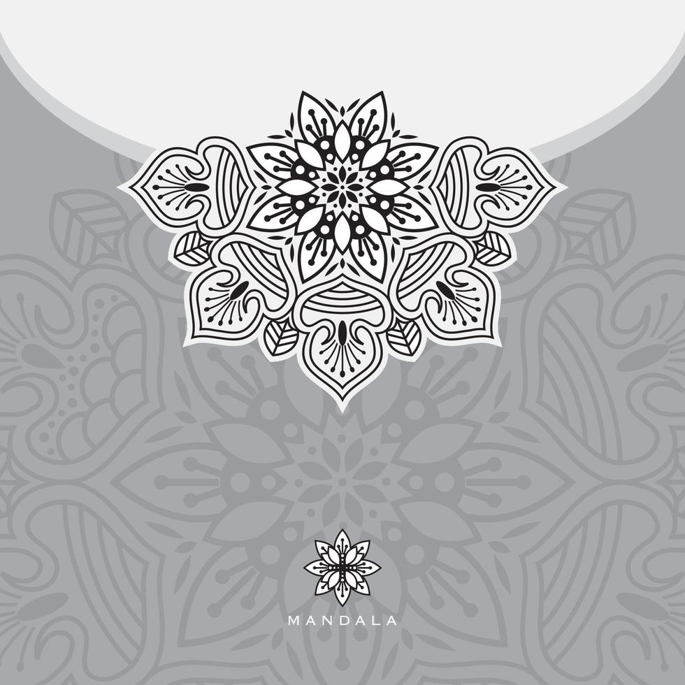 blomma mandala. vintage dekorativa element. orientaliskt mönster, vektorillustration. vektor