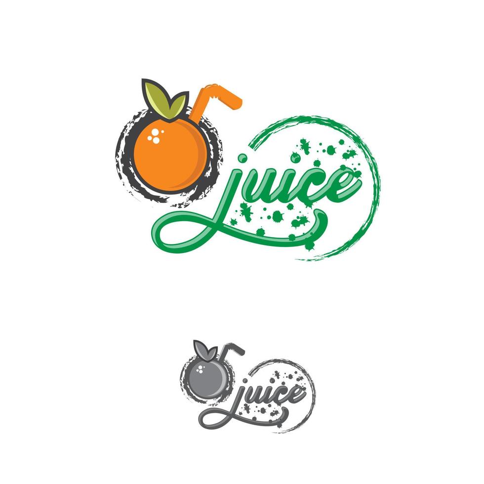 färsk juice logotyp emblem ljus stänk skinande klistermärken, organisk emblem banderoller etiketter vektor