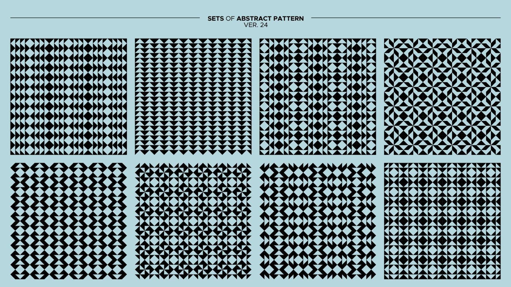 Sammlung von Basic gestalten abstrakt nahtlos Muster. modern abstrakt Muster Vektor. vektor