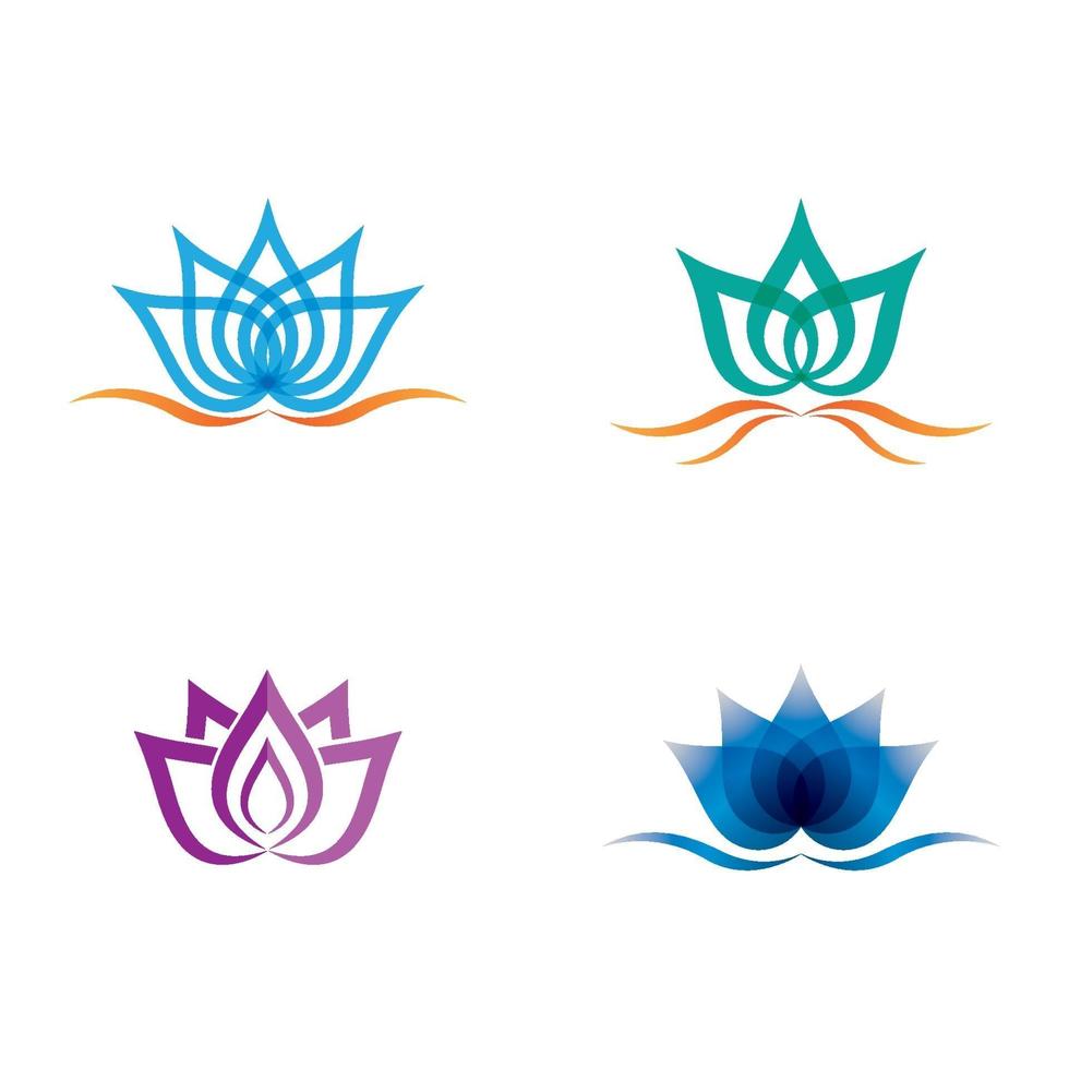 Beauty Lotus Logo Bilder vektor