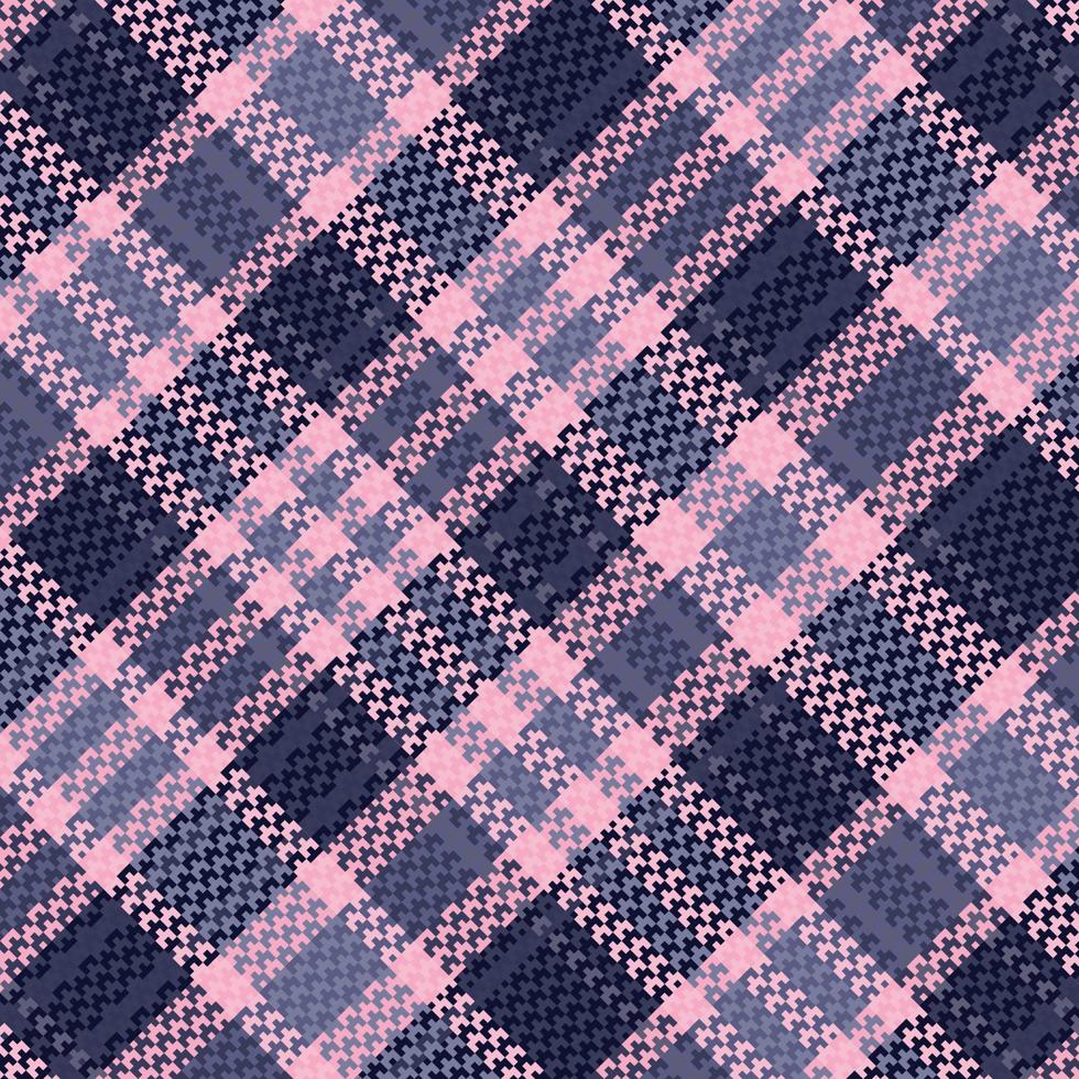 Tartan-Plaid mit Nachtfarbmuster. vektor