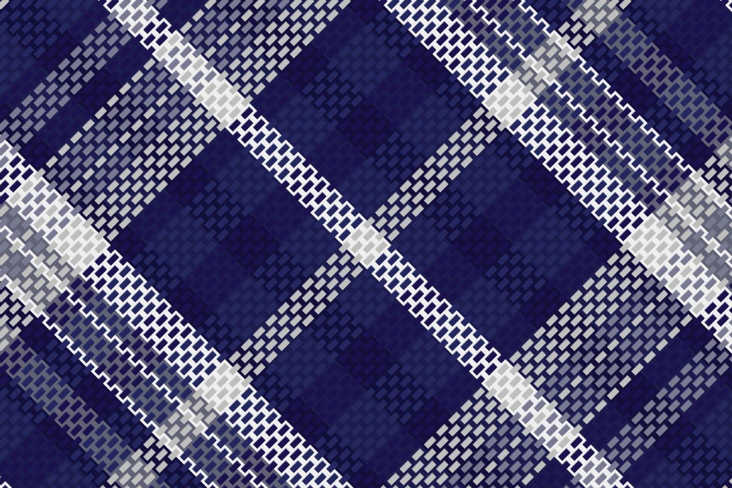 Tartan-Plaid mit Nachtfarbmuster. vektor