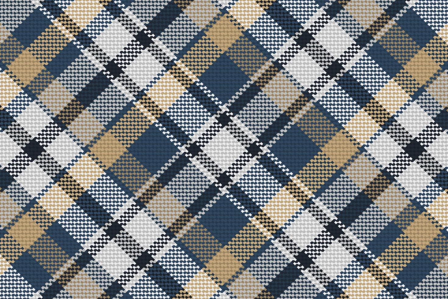 Tartan-Plaid mit Nachtfarbmuster. vektor