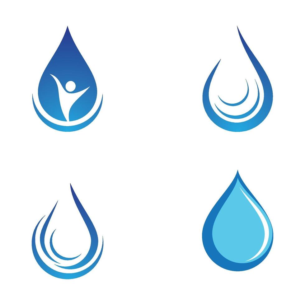 Wassertropfen-Logo-Bilder vektor