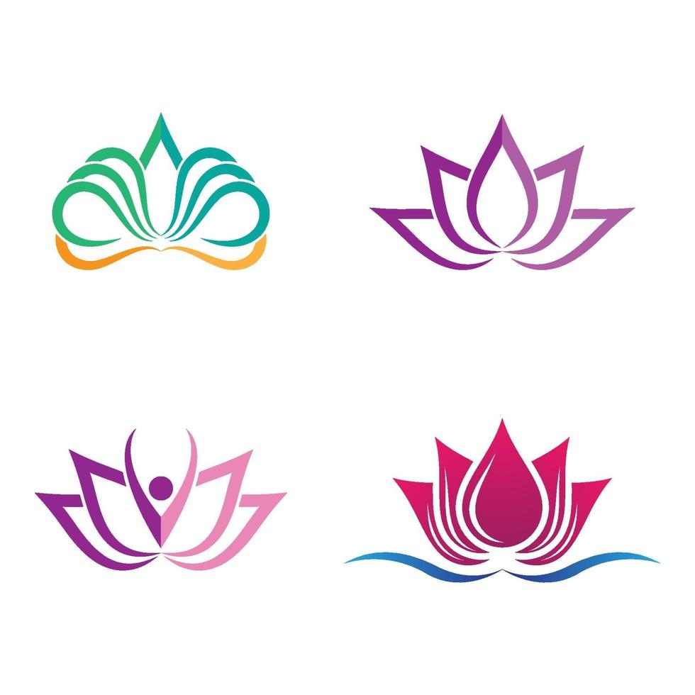 Beauty Lotus Logo Bilder vektor