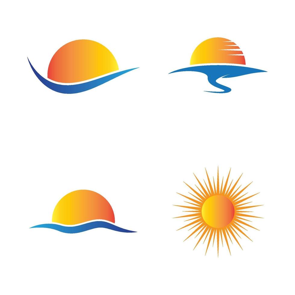 Sonnenuntergang Logo Bilder vektor