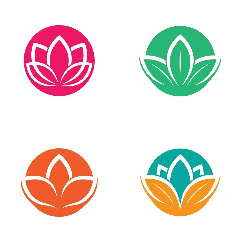 Beauty Lotus Logo Bilder vektor