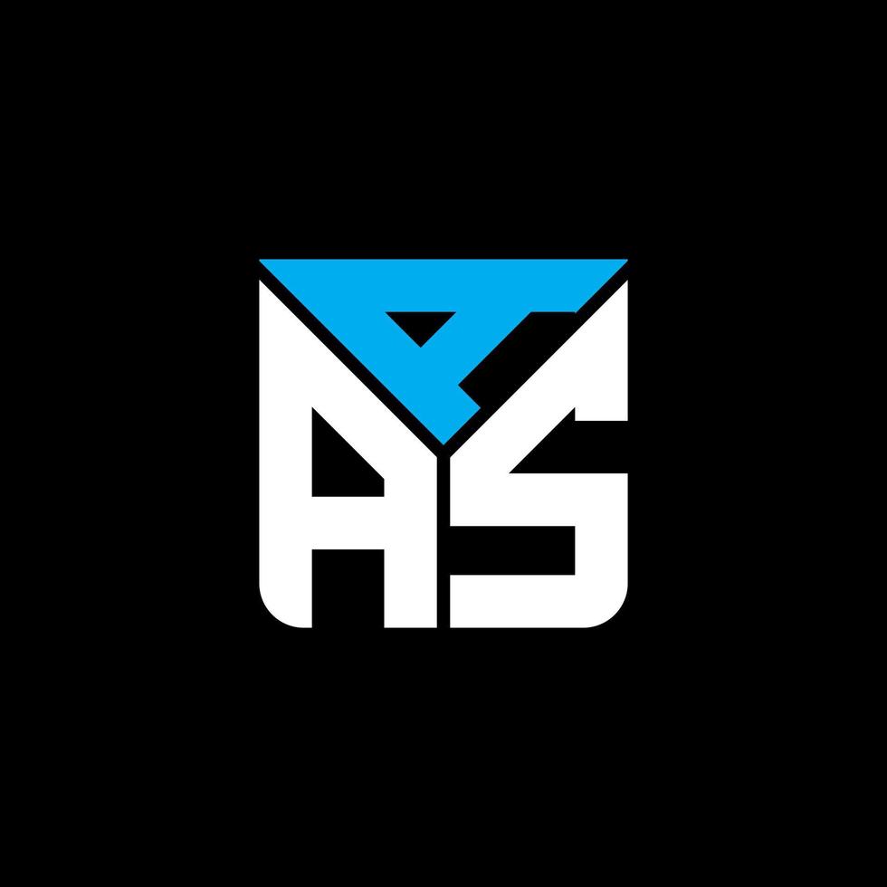 aas letter logo kreatives design mit vektorgrafik, aas einfaches und modernes logo. vektor