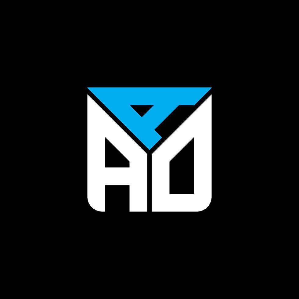 aao letter logo kreatives design mit vektorgrafik, aao einfaches und modernes logo. vektor