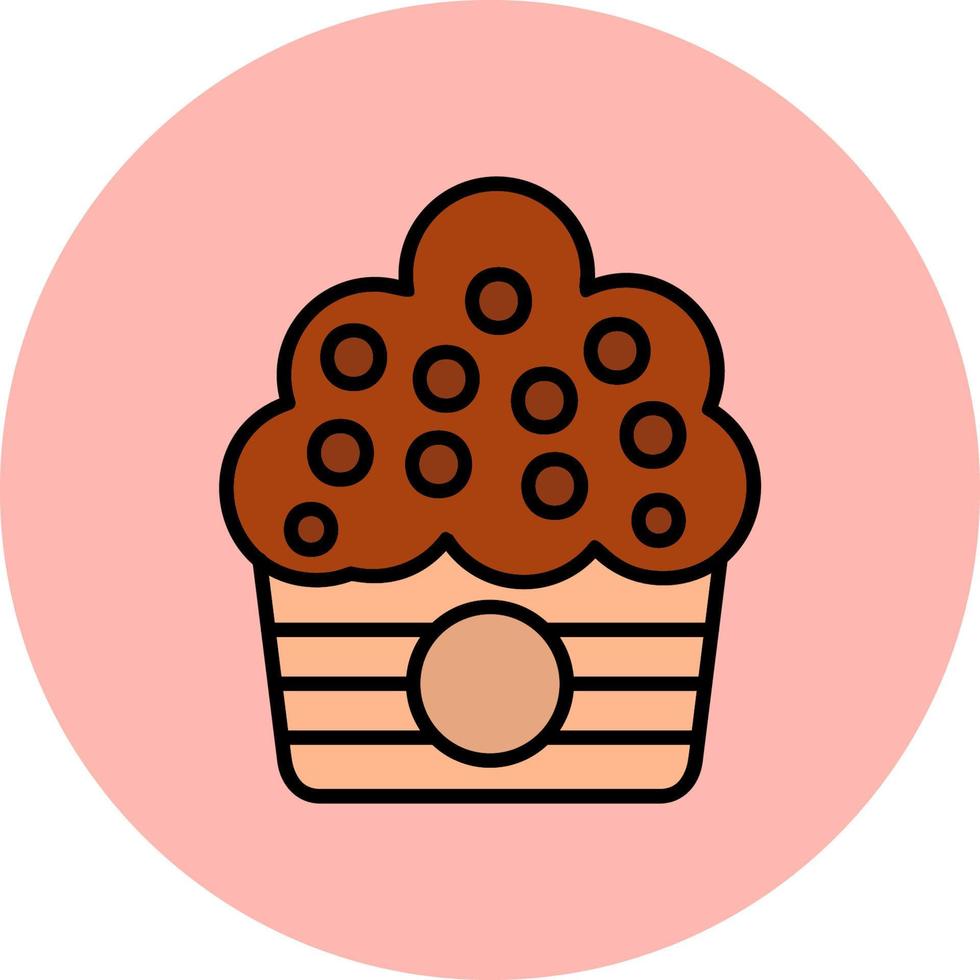 Muffin-Vektor-Symbol vektor