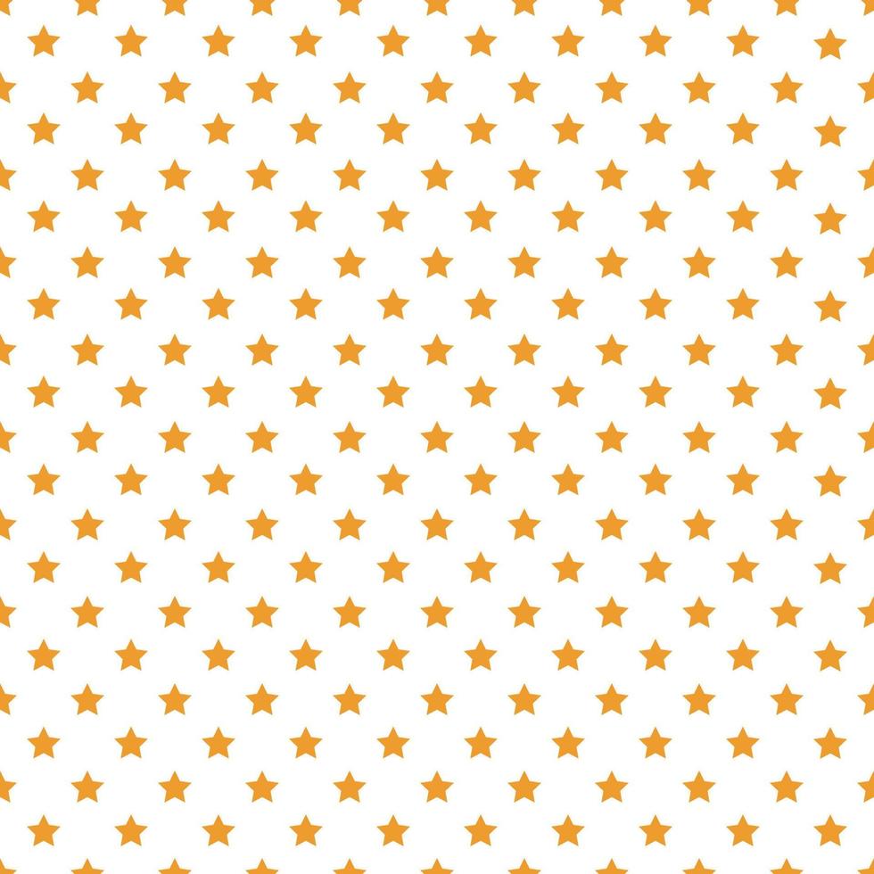 orange sömlös stjärnor mönster på vit bakgrund vektor