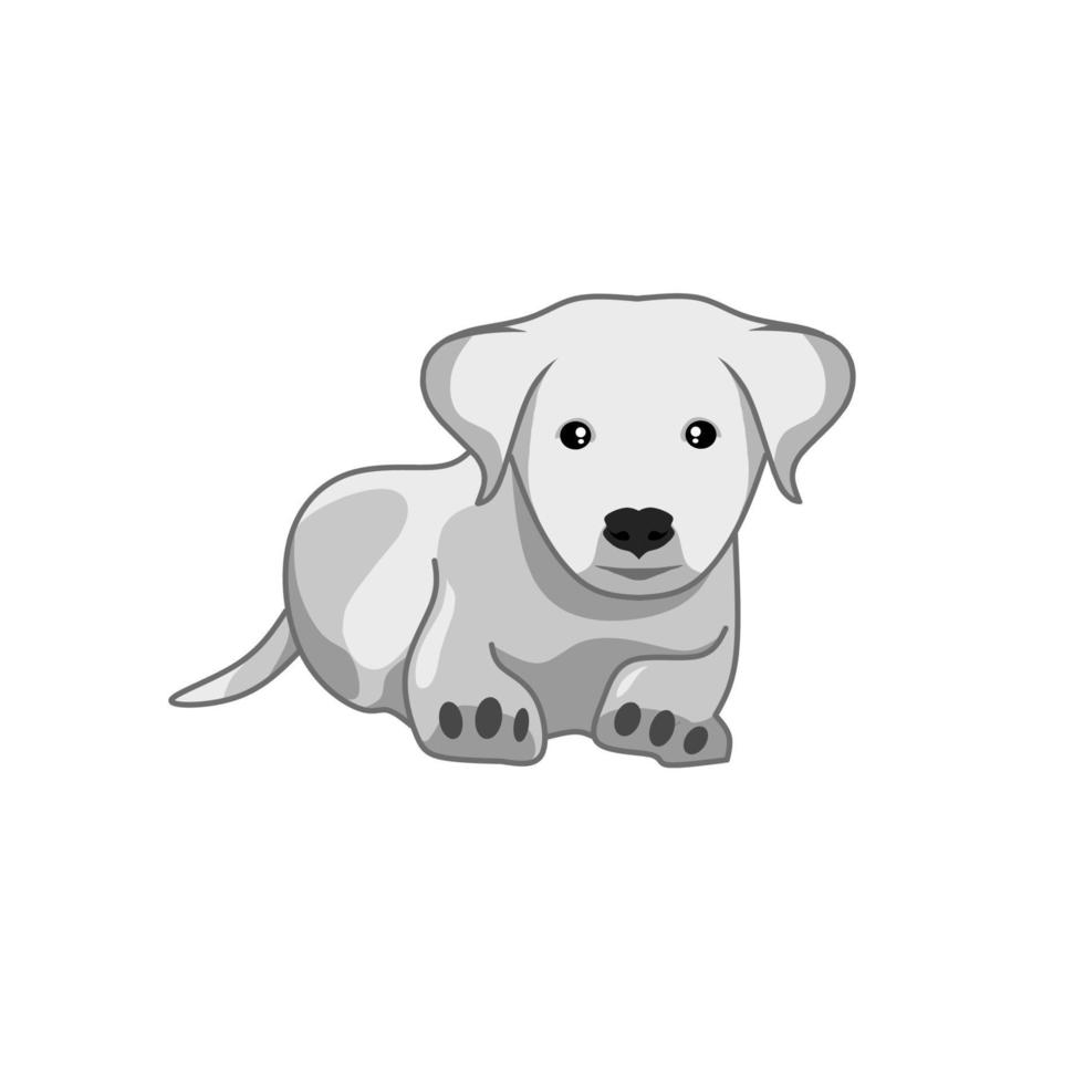 Hund Vektor Illustration auf ein Weiß Hintergrund