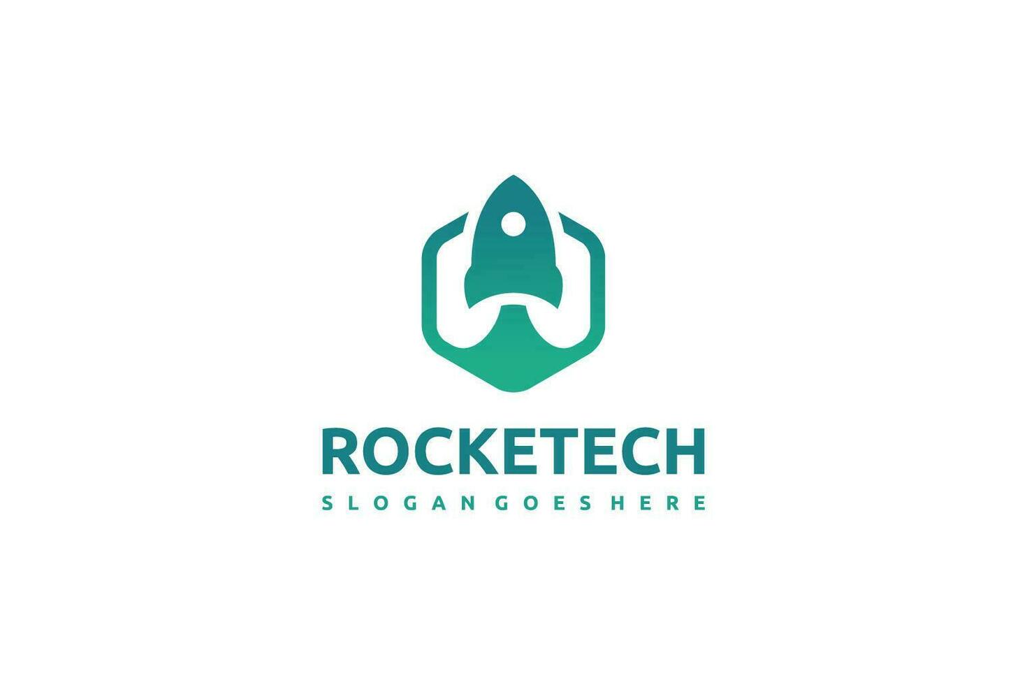 Rocket Logo Mall vektor